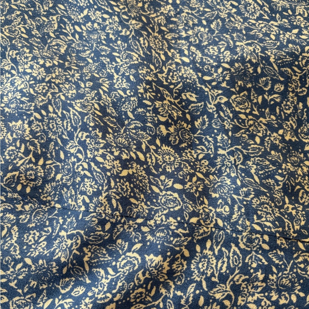 Lulu's Blue and Cream Floral Slip Dress - Picture 3 of 5